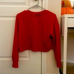 Shein Cropped Red Sweater